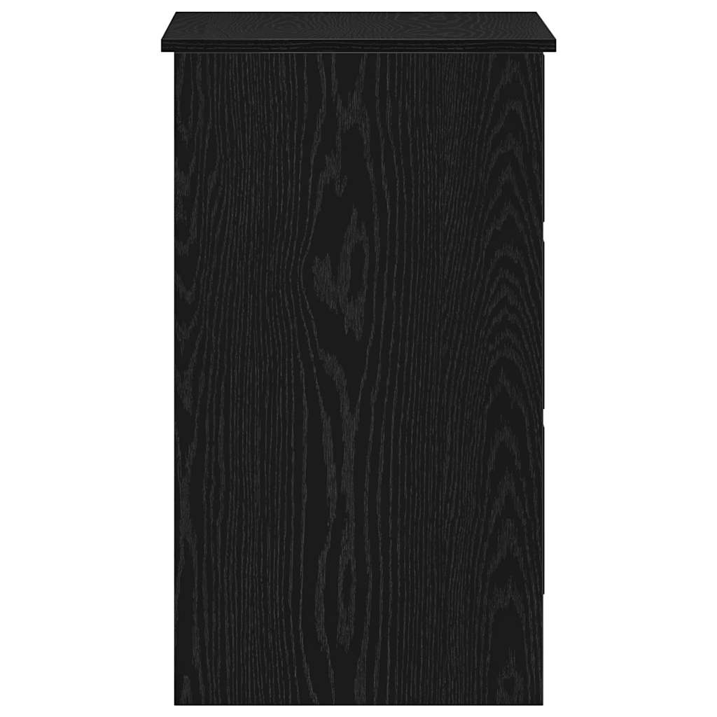 vidaXL Schreibtisch Schwarz Eichen-Optik 90x45x76 cm Holzwerkstoff