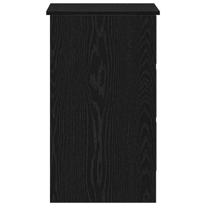 vidaXL Schreibtisch Schwarz Eichen-Optik 90x45x76 cm Holzwerkstoff