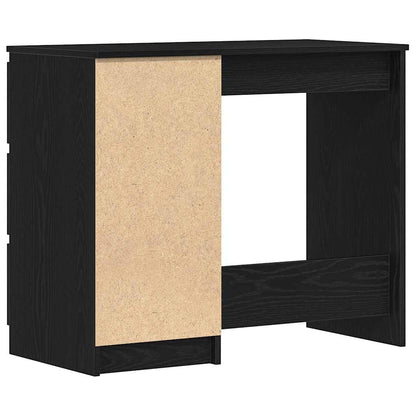 vidaXL Schreibtisch Schwarz Eichen-Optik 90x45x76 cm Holzwerkstoff