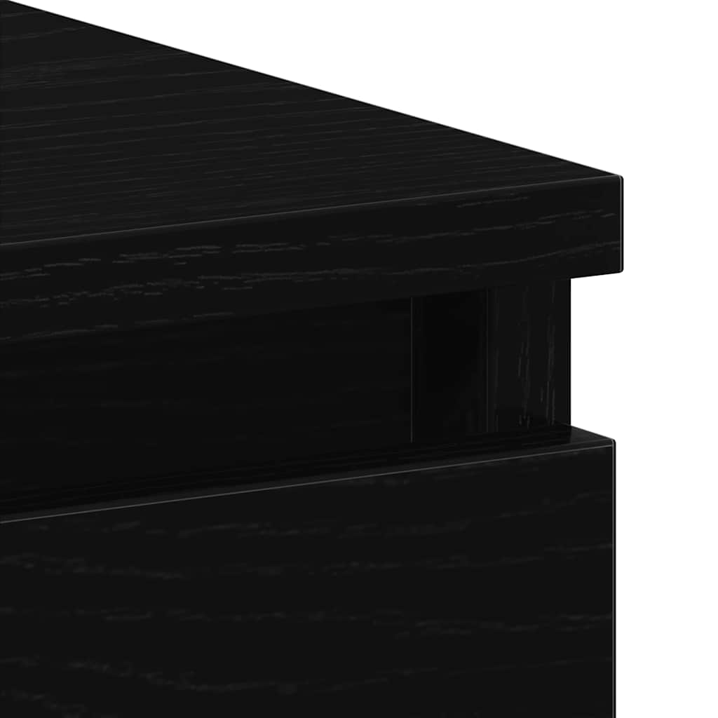 vidaXL Schreibtisch Schwarz Eichen-Optik 90x45x76 cm Holzwerkstoff