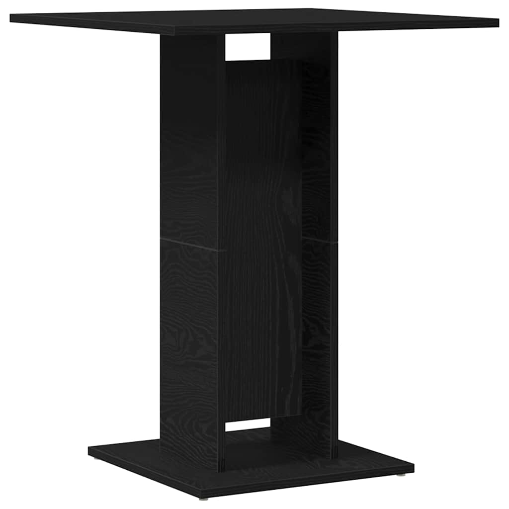 Bistrotisch Schwarze Eiche 60x60x75 cm Holzwerkstoff