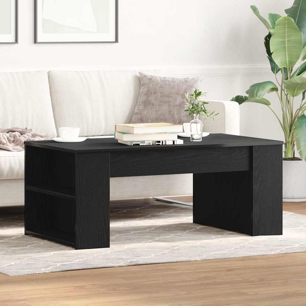 vidaXL Couchtisch Schwarz Eichen-Optik 102 x 55 x 42 cm Holzwerkstoff