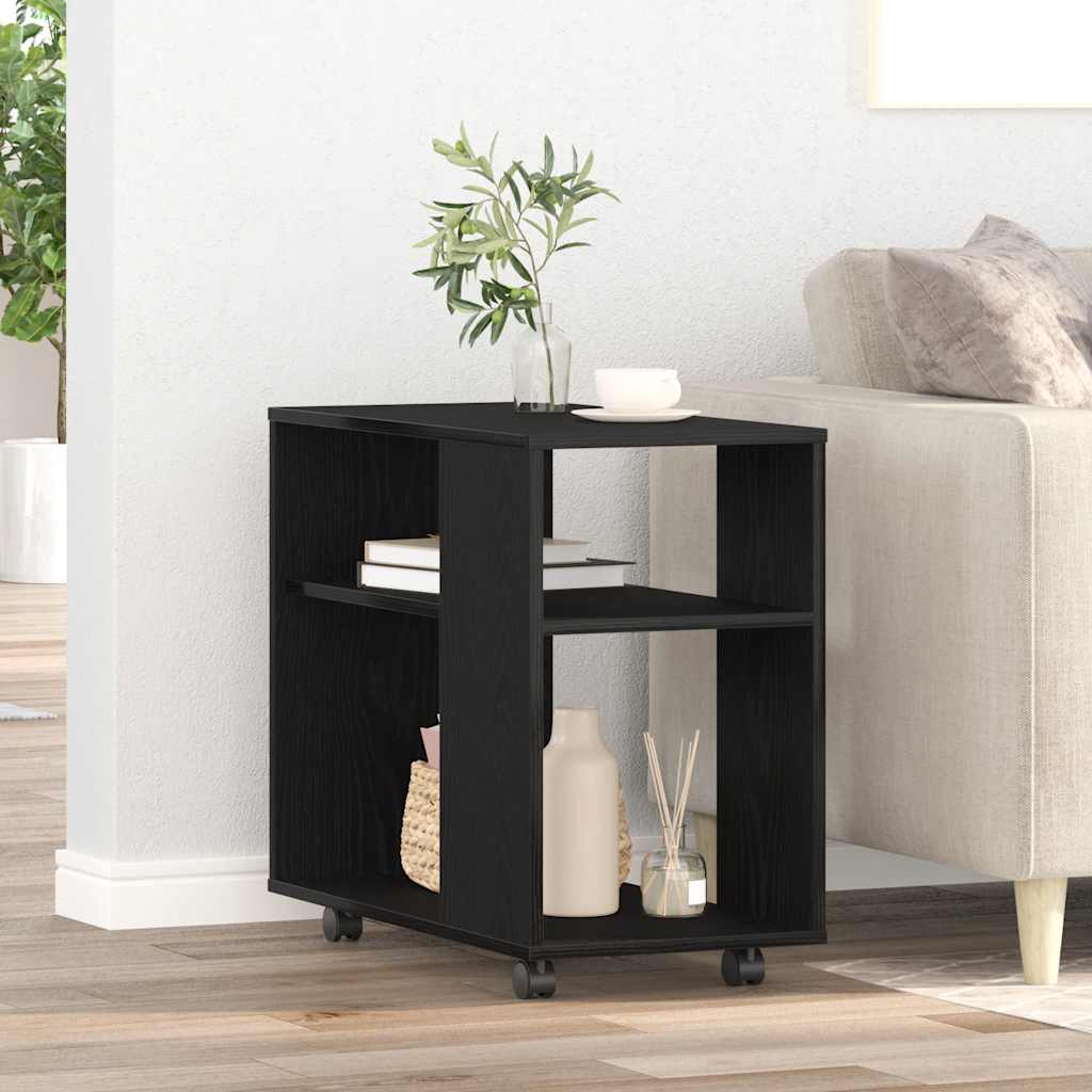 vidaXL Beistelltisch Schwarze Eiche 70 x 35 x 60 cm Holzwerkstoff