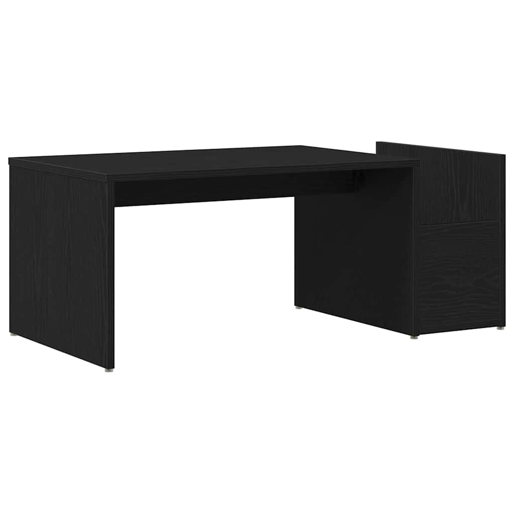 Couchtisch Schwarz Eichen-Optik 90 x 45 x 35 cm Holzwerkstoff