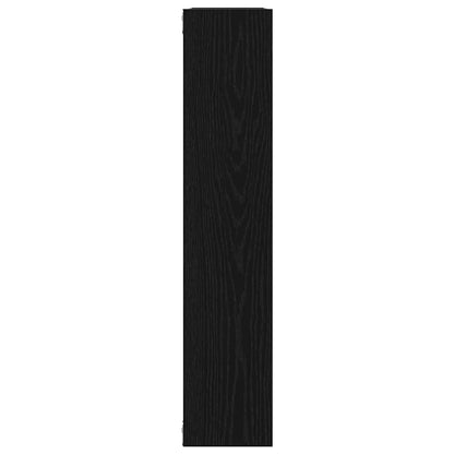 vidaXL Wandregal Schwarz Eichen-Optik 90x16x78 cm Holzwerkstoff