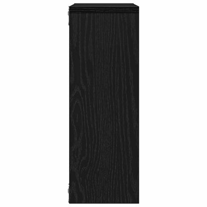 vidaXL Wandregal Schwarz Eichen-Optik 45x16x45 cm Holzwerkstoff