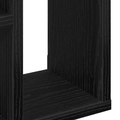 vidaXL Wandregal Schwarz Eichen-Optik 45x16x45 cm Holzwerkstoff