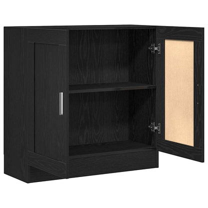 vidaXL Bücherregal Schwarz Eichen-Optik 82,5 x 30,5 x 80 cm