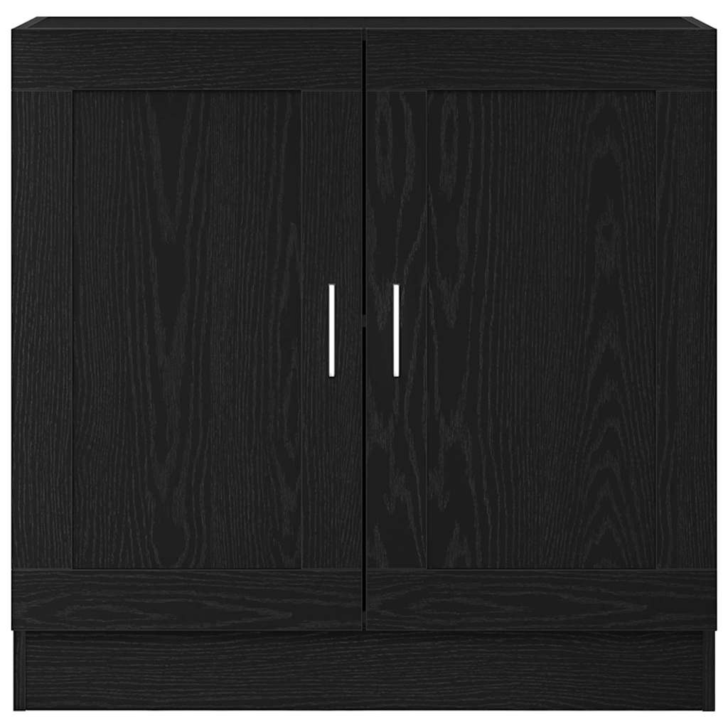 vidaXL Bücherregal Schwarz Eichen-Optik 82,5 x 30,5 x 80 cm