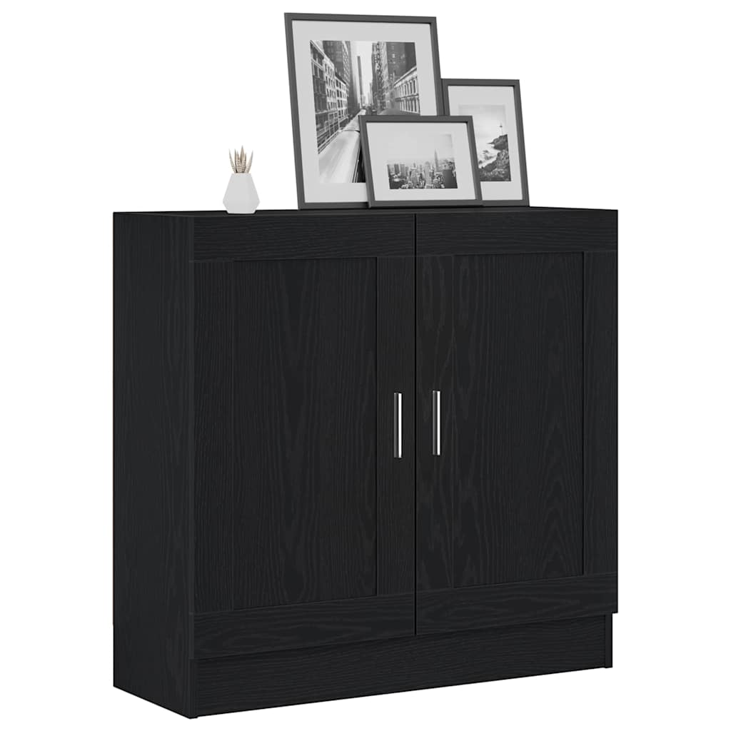 vidaXL Bücherregal Schwarz Eichen-Optik 82,5 x 30,5 x 80 cm