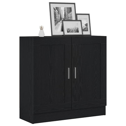 vidaXL Bücherregal Schwarz Eichen-Optik 82,5 x 30,5 x 80 cm