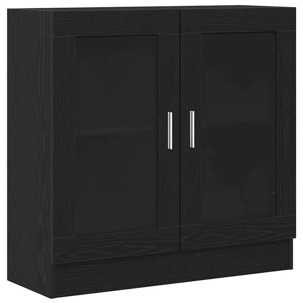 vidaXL Bücherregal Schwarz Eichen-Optik 82,5 x 30,5 x 80 cm