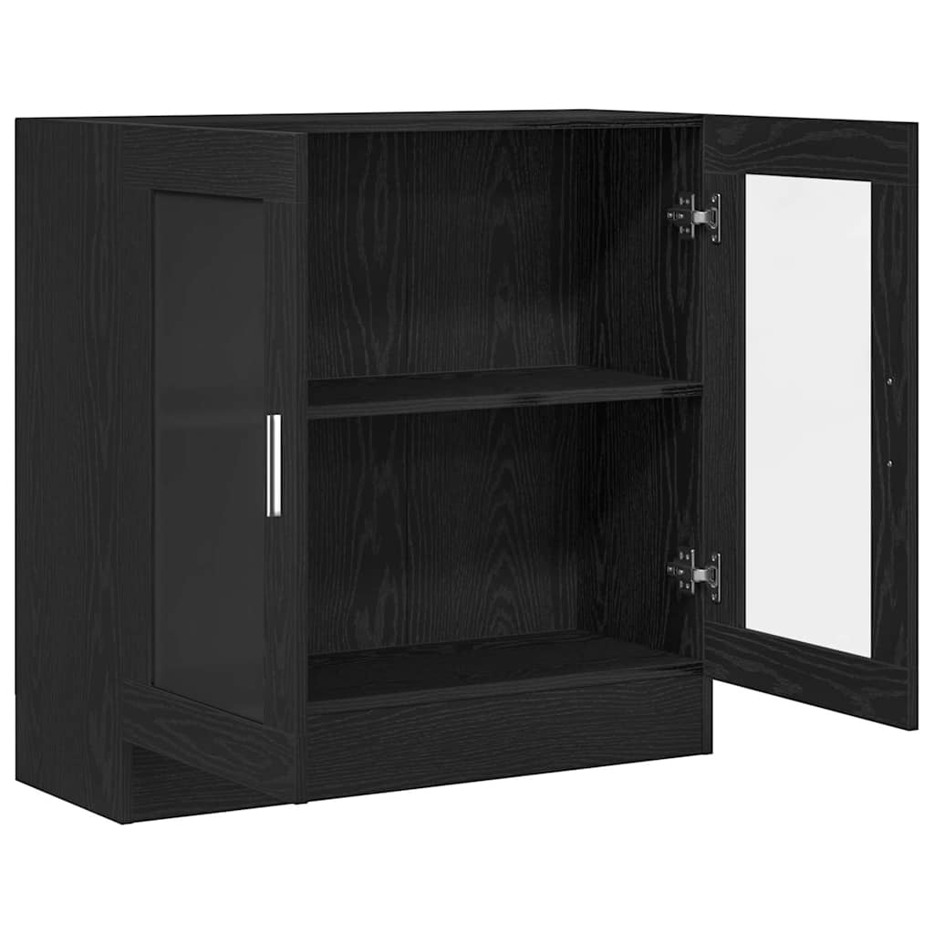 vidaXL Bücherregal Schwarz Eichen-Optik 82,5 x 30,5 x 80 cm