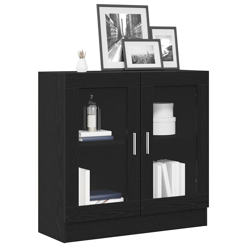 vidaXL Bücherregal Schwarz Eichen-Optik 82,5 x 30,5 x 80 cm