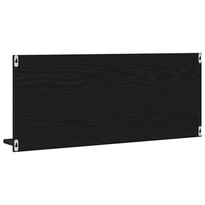 vidaXL Spiegelablage mit Regal Schwarz Eichen-Optik 90 x 10,5 x 37 cm
