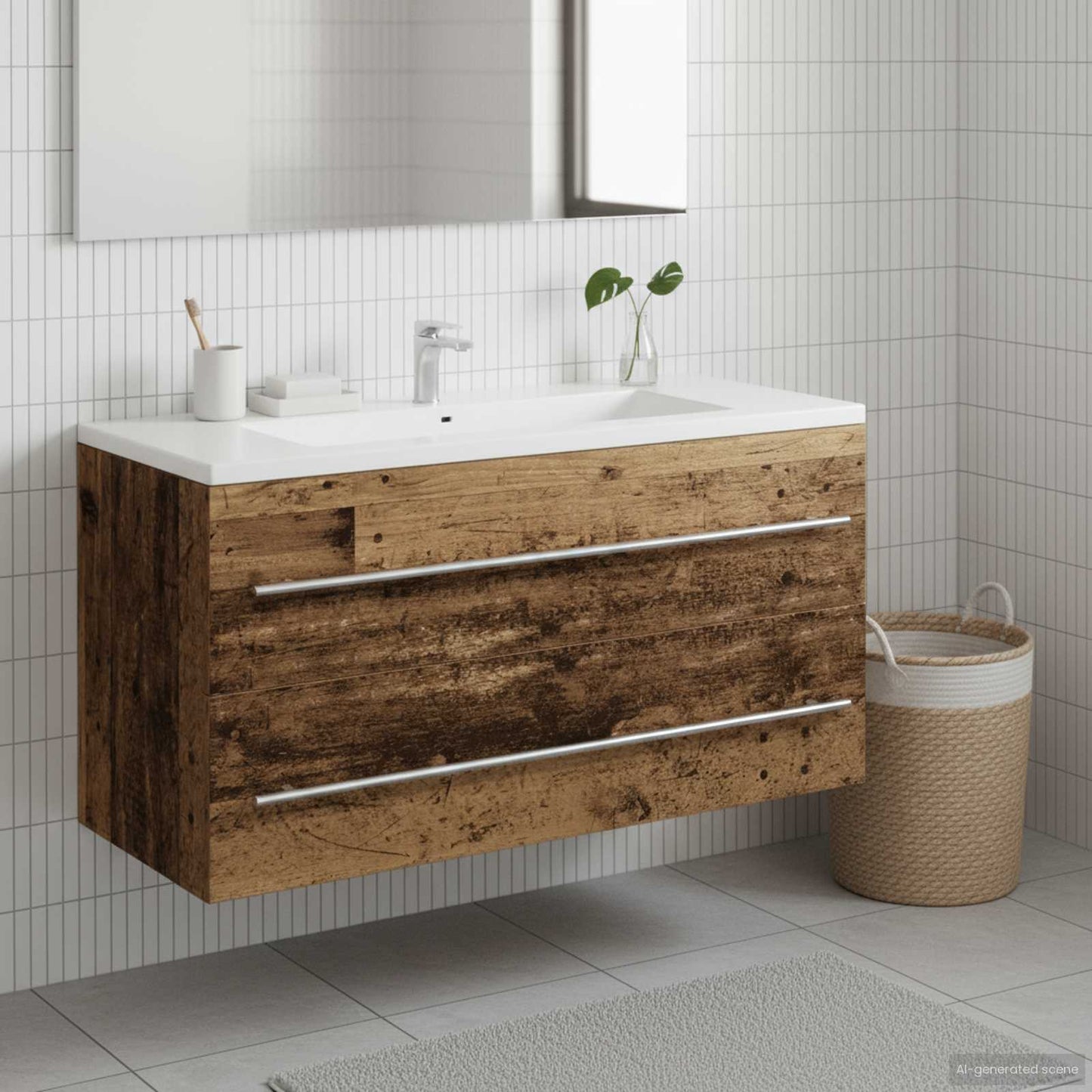 vidaXL | Spülenschrank | mit Schubladen Wandmontiert Holzwerkstoff