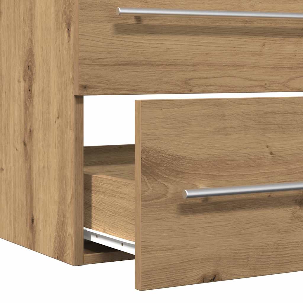 vidaXL Waschbeckenunterschrank Artisan-Eiche 100x38,5x48 cm