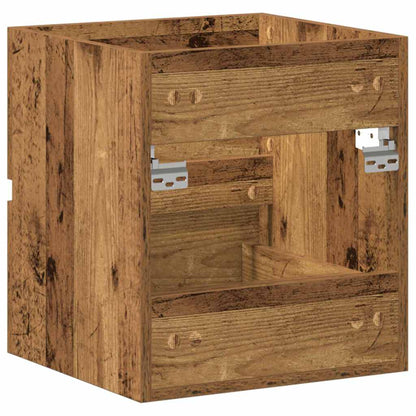 vidaXL Badezimmer-Waschbeckenschrank Altholz-Optik 41x38,5x45 cm Holzwerkstoff