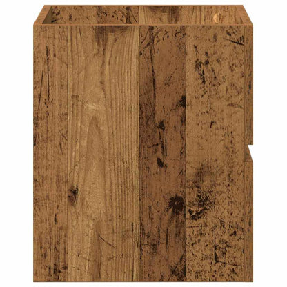 vidaXL Badezimmer-Waschbeckenschrank Altholz-Optik 41x38,5x45 cm Holzwerkstoff