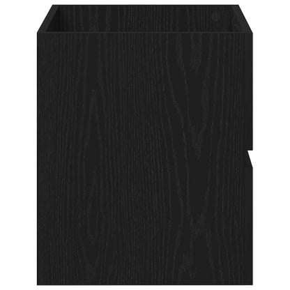 vidaXL Spülbeckenschrank Schwarz Eiche 60x38,5x45 cm Holzwerkstoff