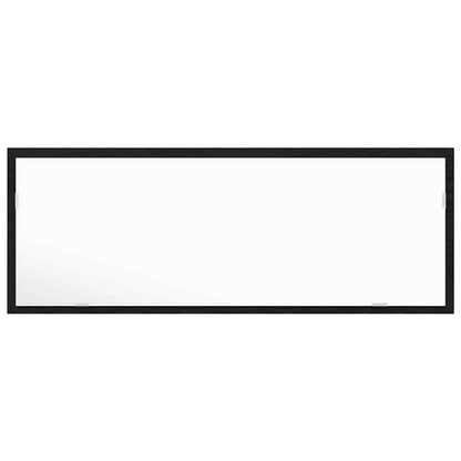 vidaXL LED-Badezimmerspiegel Schwarz Eichen-Optik 100 x 8,5 x 37 cm