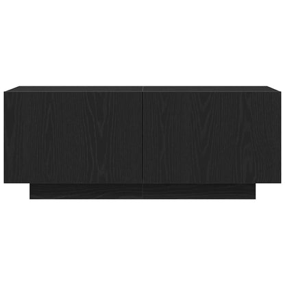 TV-Schränk Schwarz Eichen-Optik 100 x 35 x 40 cm Holzwerkstoff