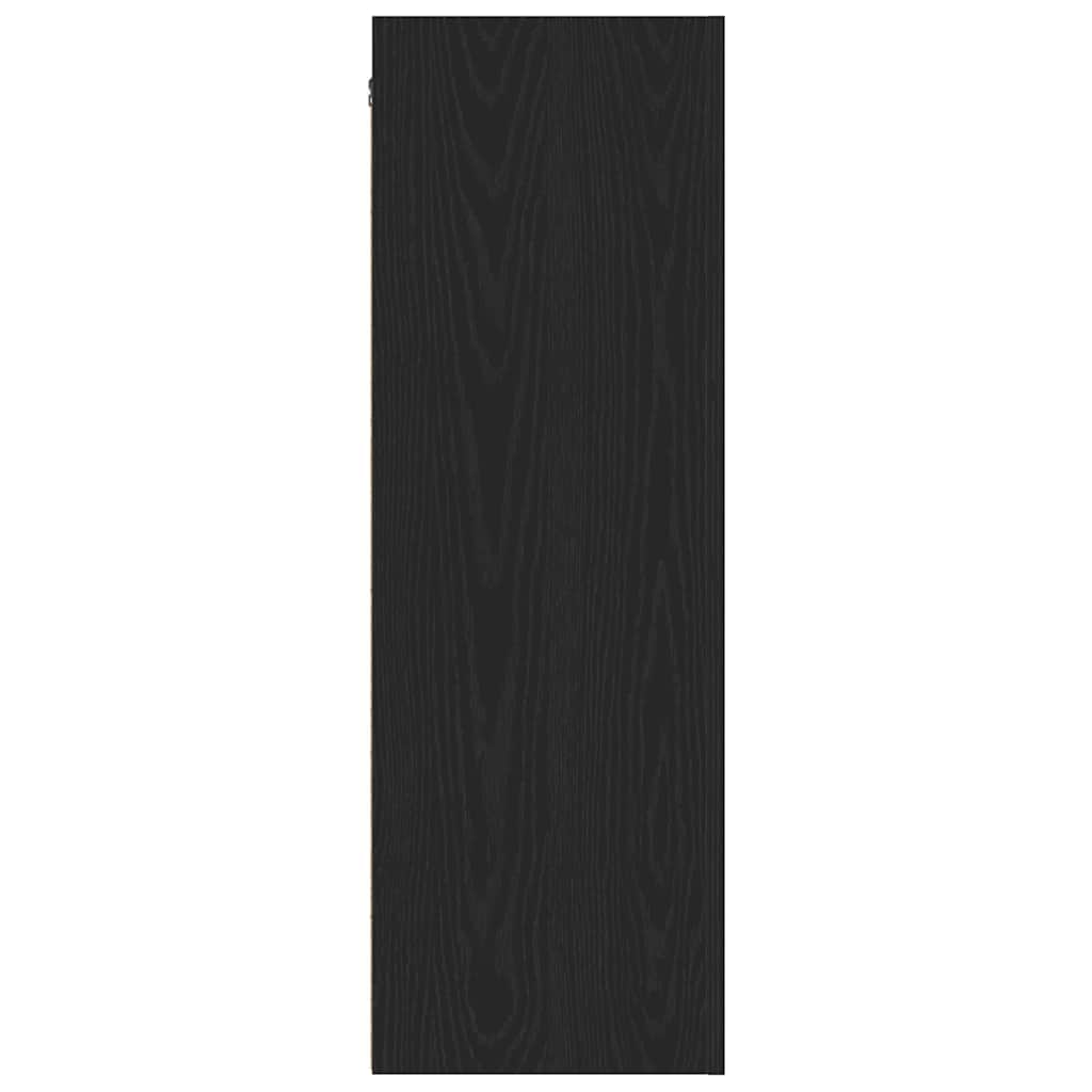 Wand-TV-Schrank Schwarz Eichen-Optik 30,5 x 30 x 90 cm