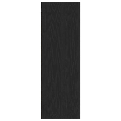 Wand-TV-Schrank Schwarz Eichen-Optik 30,5 x 30 x 90 cm