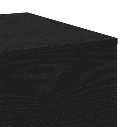vidaXL Couchtisch Schwarz Eichen-Optik 100 x 49,5 x 31 cm