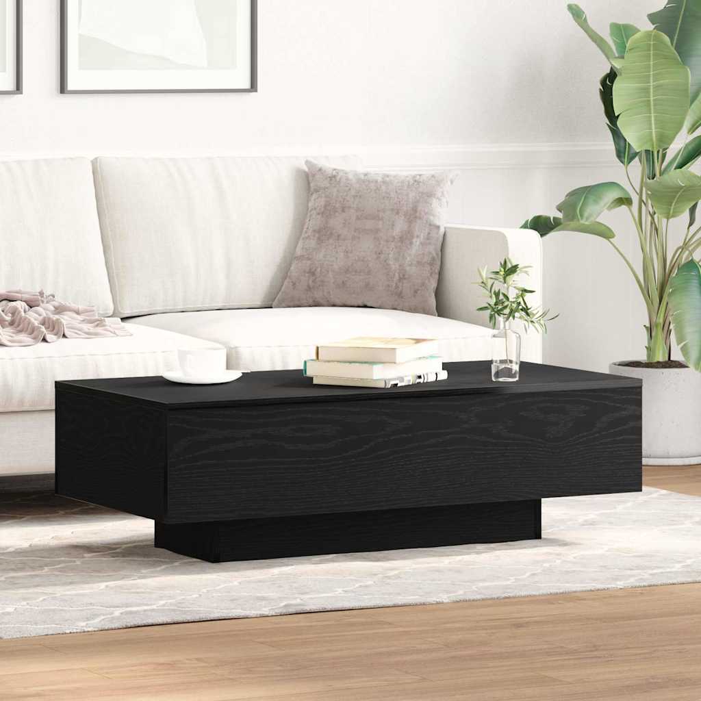 vidaXL Couchtisch Schwarz Eichen-Optik 100 x 49,5 x 31 cm