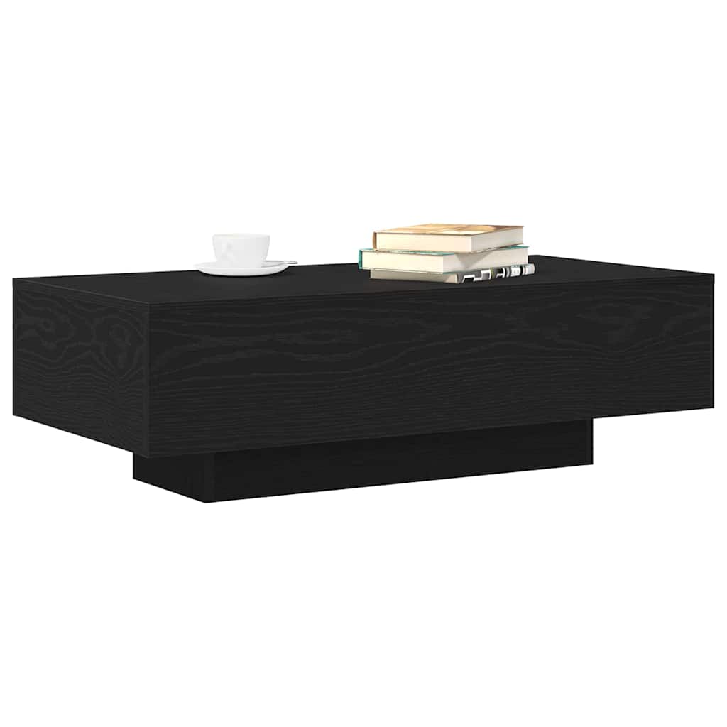 vidaXL Couchtisch Schwarz Eichen-Optik 100 x 49,5 x 31 cm