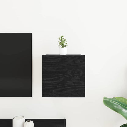 TV-Schränk Schwarz Eichen-Optik 30,5 x 30 x 30 cm Holzwerkstoff