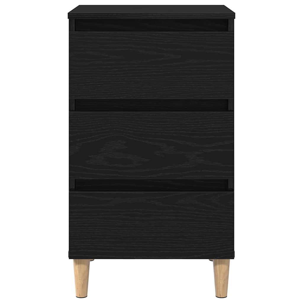 vidaXL Nachttisch Schwarz Eichen-Optik 40 x 35 x 69 cm Holzwerkstoff