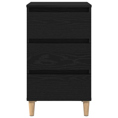 vidaXL Nachttisch Schwarz Eichen-Optik 40 x 35 x 69 cm Holzwerkstoff