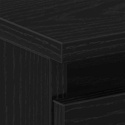 vidaXL Nachttisch Schwarz Eichen-Optik 40 x 35 x 69 cm Holzwerkstoff