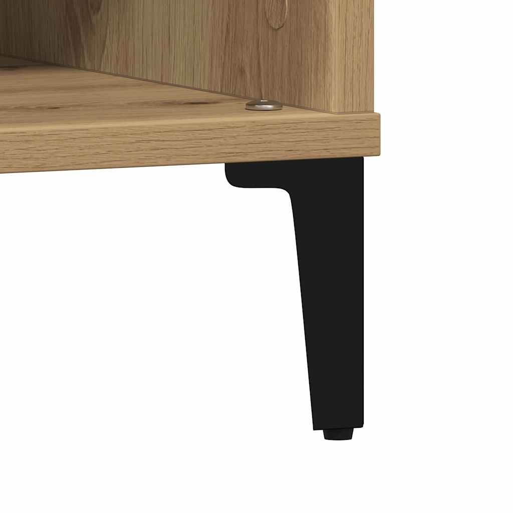 vidaXL Couchtisch Artisan-Eiche 60 x 60 x 30 cm