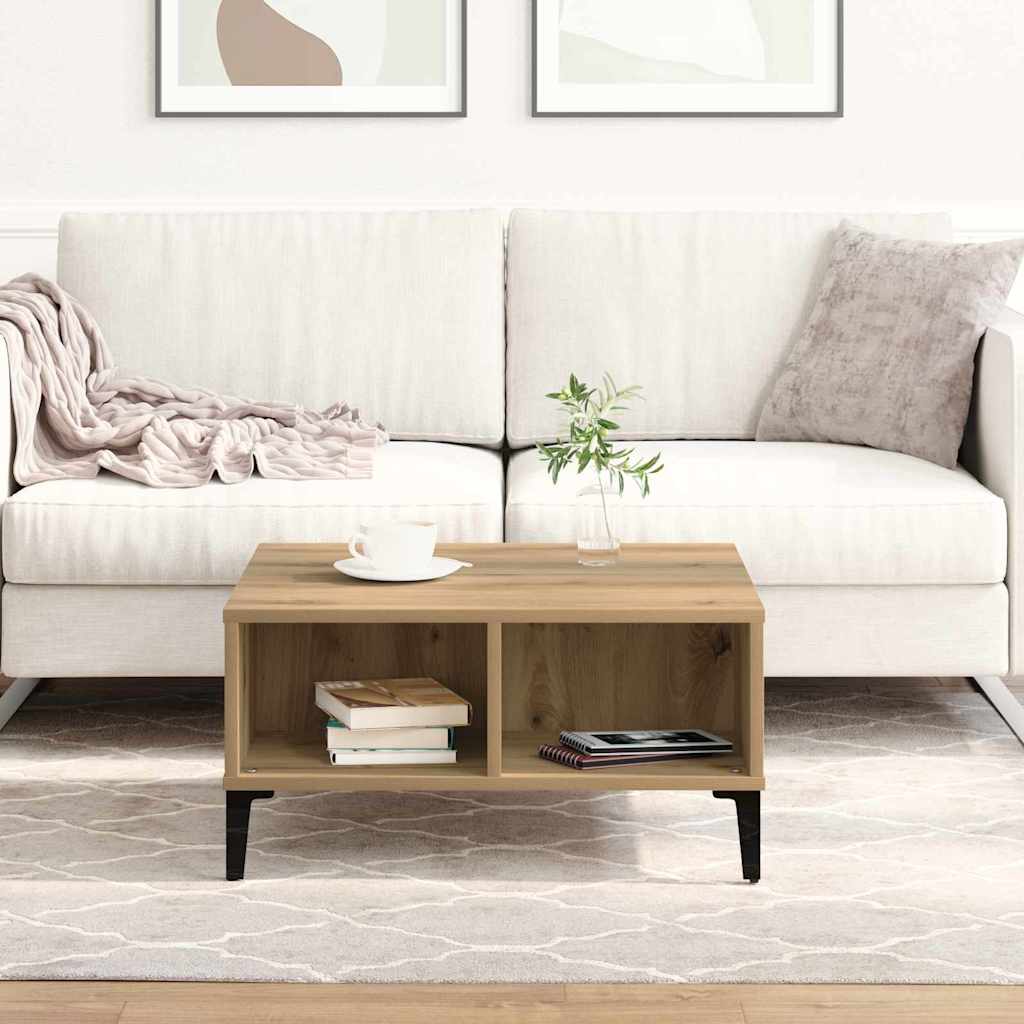 vidaXL Couchtisch Artisan-Eiche 60 x 60 x 30 cm