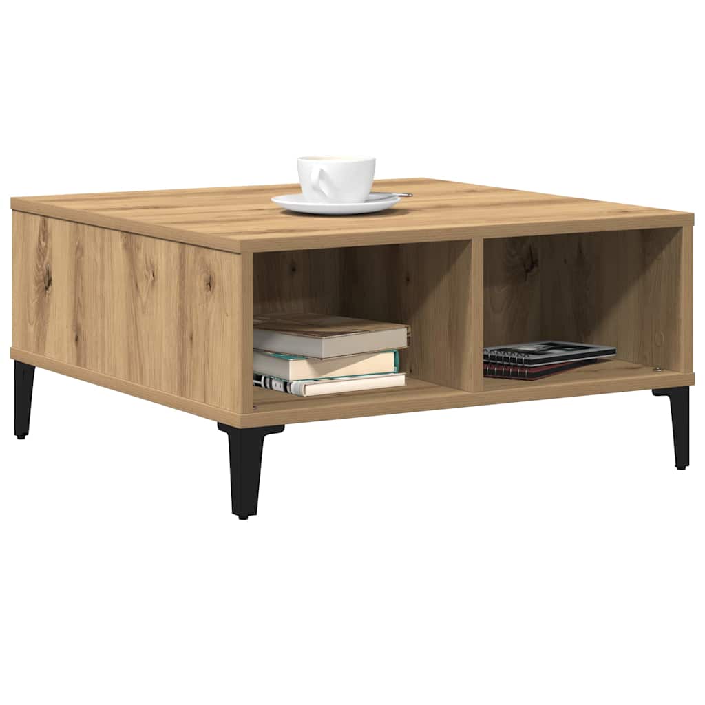 vidaXL Couchtisch Artisan-Eiche 60 x 60 x 30 cm