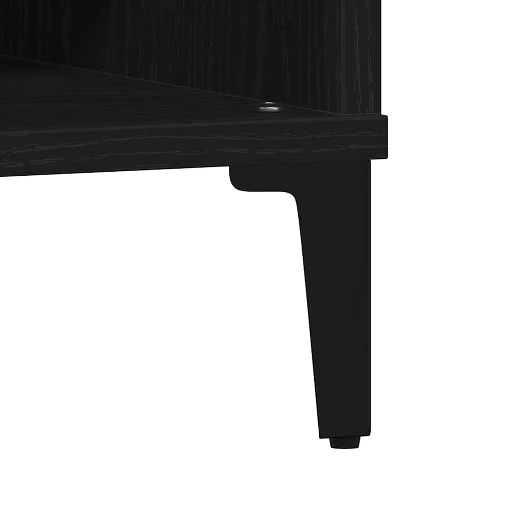 vidaXL Couchtisch Schwarz Eichen-Optik 60 x 60 x 30 cm