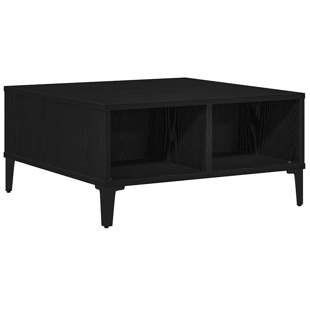 vidaXL Couchtisch Schwarz Eichen-Optik 60 x 60 x 30 cm