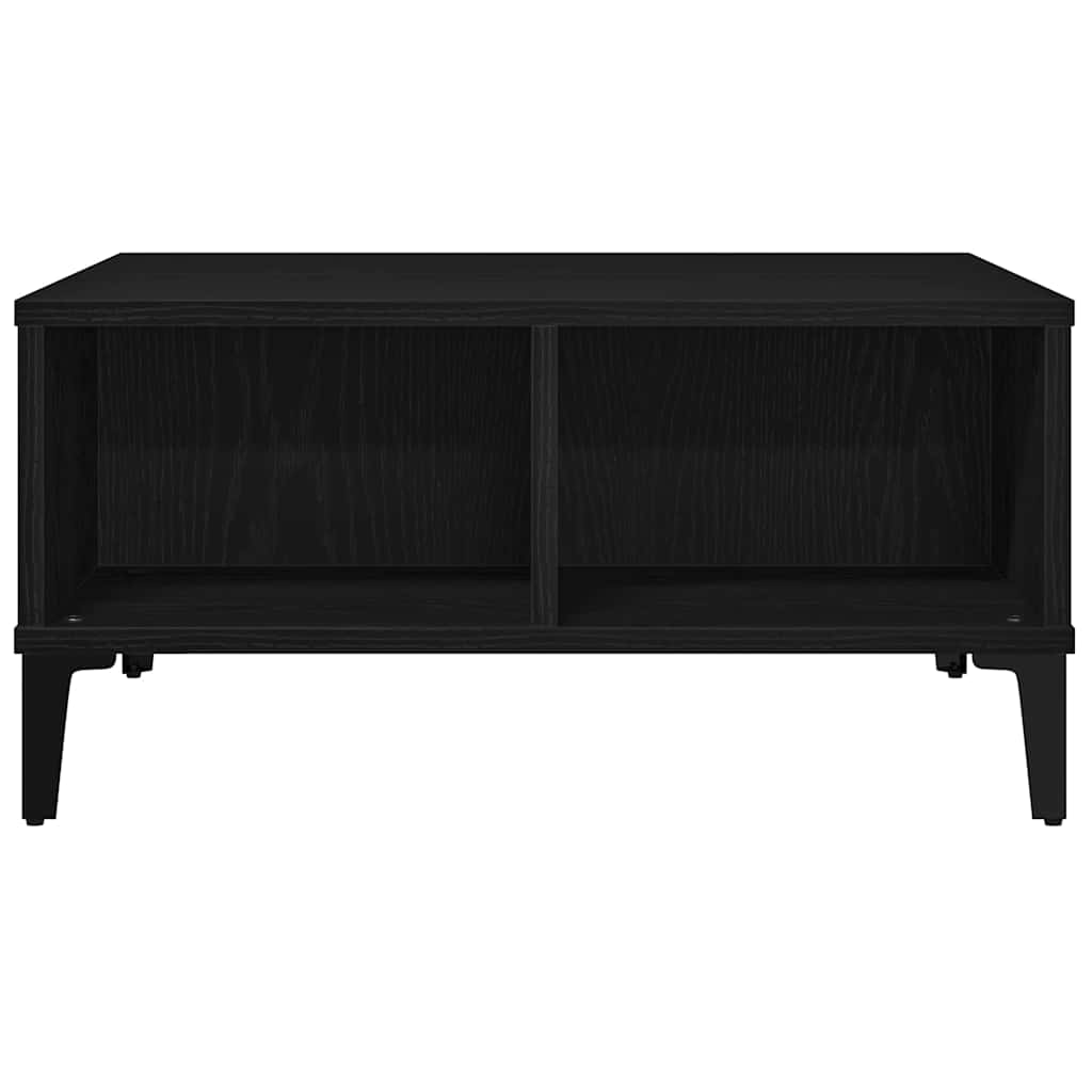 vidaXL Couchtisch Schwarz Eichen-Optik 60 x 60 x 30 cm