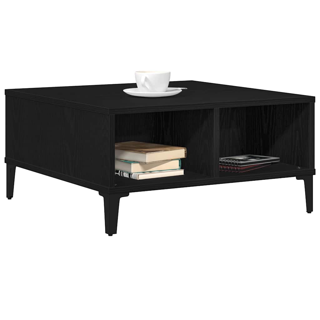 vidaXL Couchtisch Schwarz Eichen-Optik 60 x 60 x 30 cm