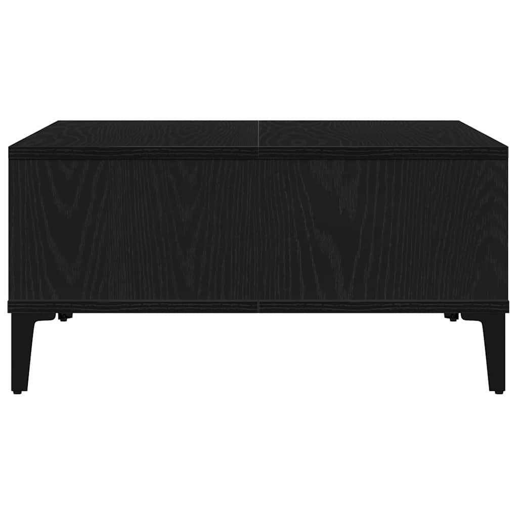 vidaXL Couchtisch Schwarz Eichen-Optik 60 x 60 x 30 cm