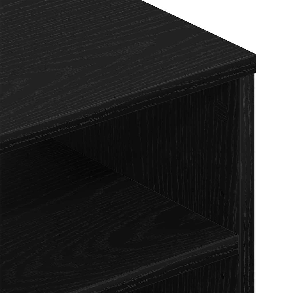 vidaXL Wandregal Schwarz Eichen-Optik 102 x 30 x 29 cm Holzwerkstoff