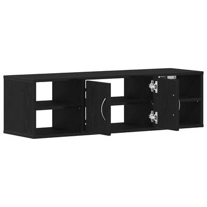 vidaXL Wandregal Schwarz Eichen-Optik 102 x 30 x 29 cm Holzwerkstoff