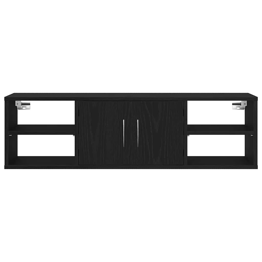 vidaXL Wandregal Schwarz Eichen-Optik 102 x 30 x 29 cm Holzwerkstoff