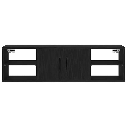 vidaXL Wandregal Schwarz Eichen-Optik 102 x 30 x 29 cm Holzwerkstoff