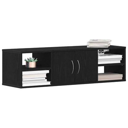 vidaXL Wandregal Schwarz Eichen-Optik 102 x 30 x 29 cm Holzwerkstoff