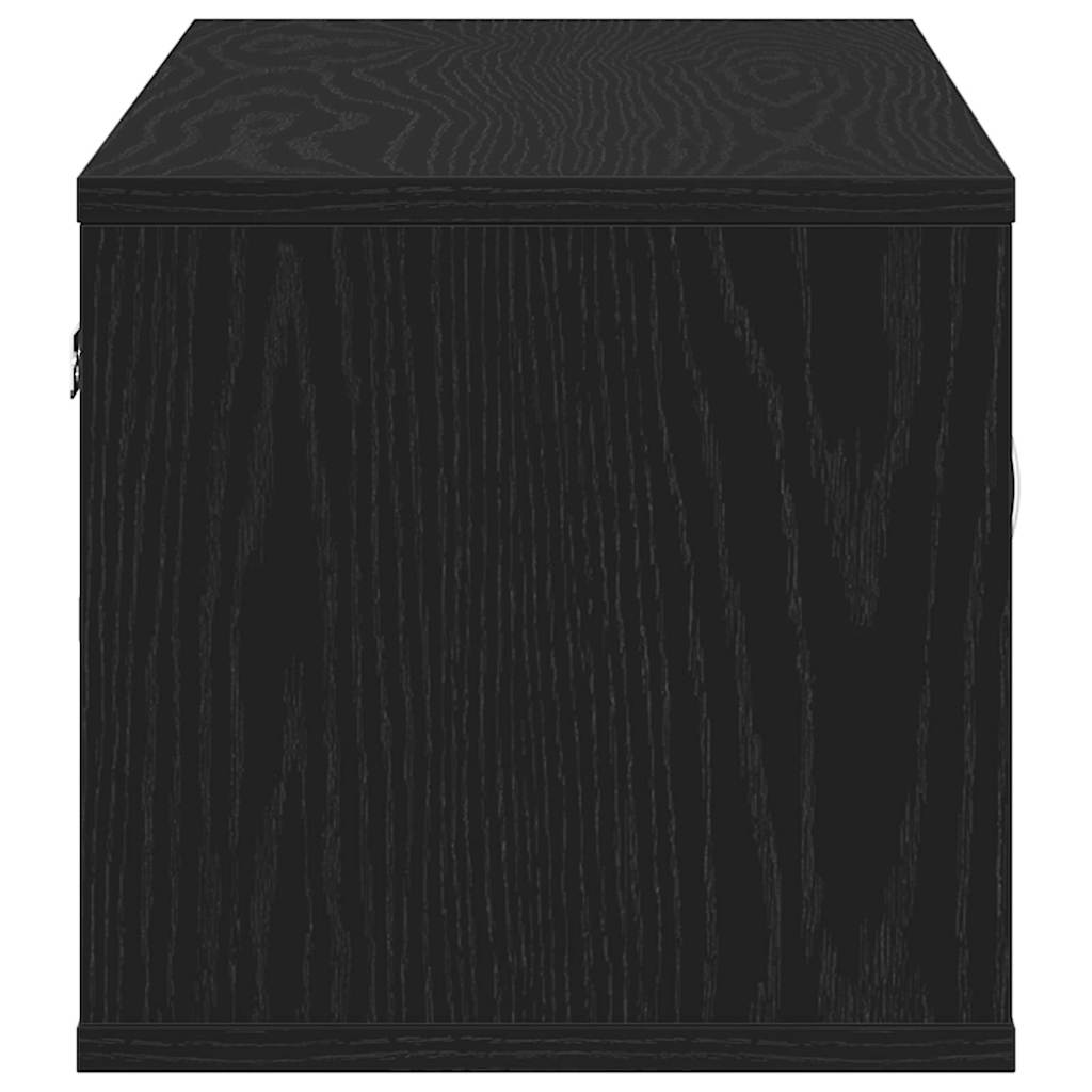 vidaXL Wandregal Schwarz Eichen-Optik 102 x 30 x 29 cm Holzwerkstoff