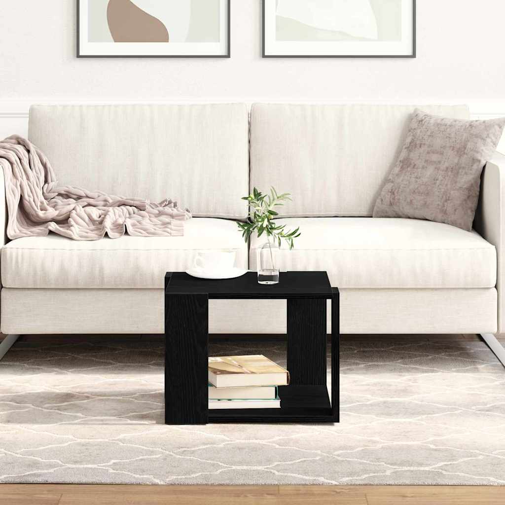 vidaXL Couchtisch Schwarz Eichen-Optik 40 x 40 x 30 cm Holzwerkstoff